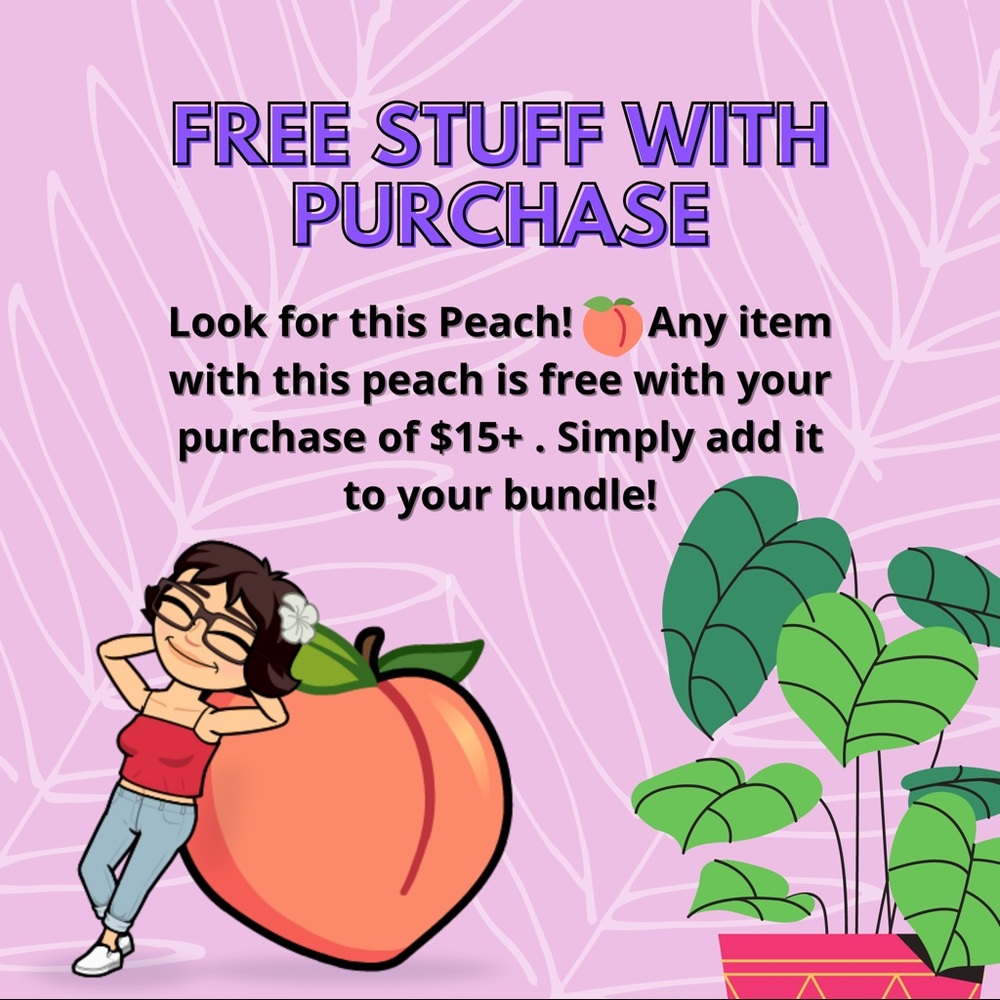 Free item with $15+ purchase!